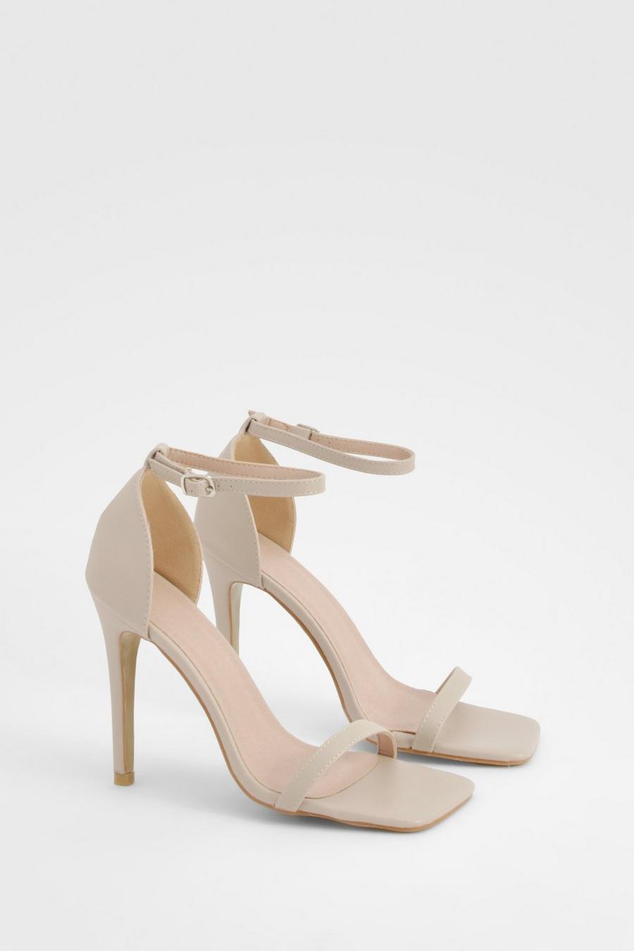 Scarpe Basic in due parti con tacco, Nude image number 1