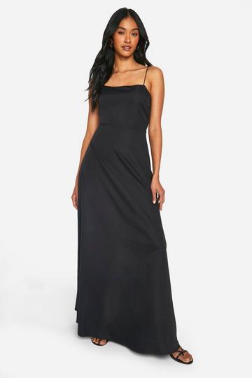 Strappy Back Maxi Dress black