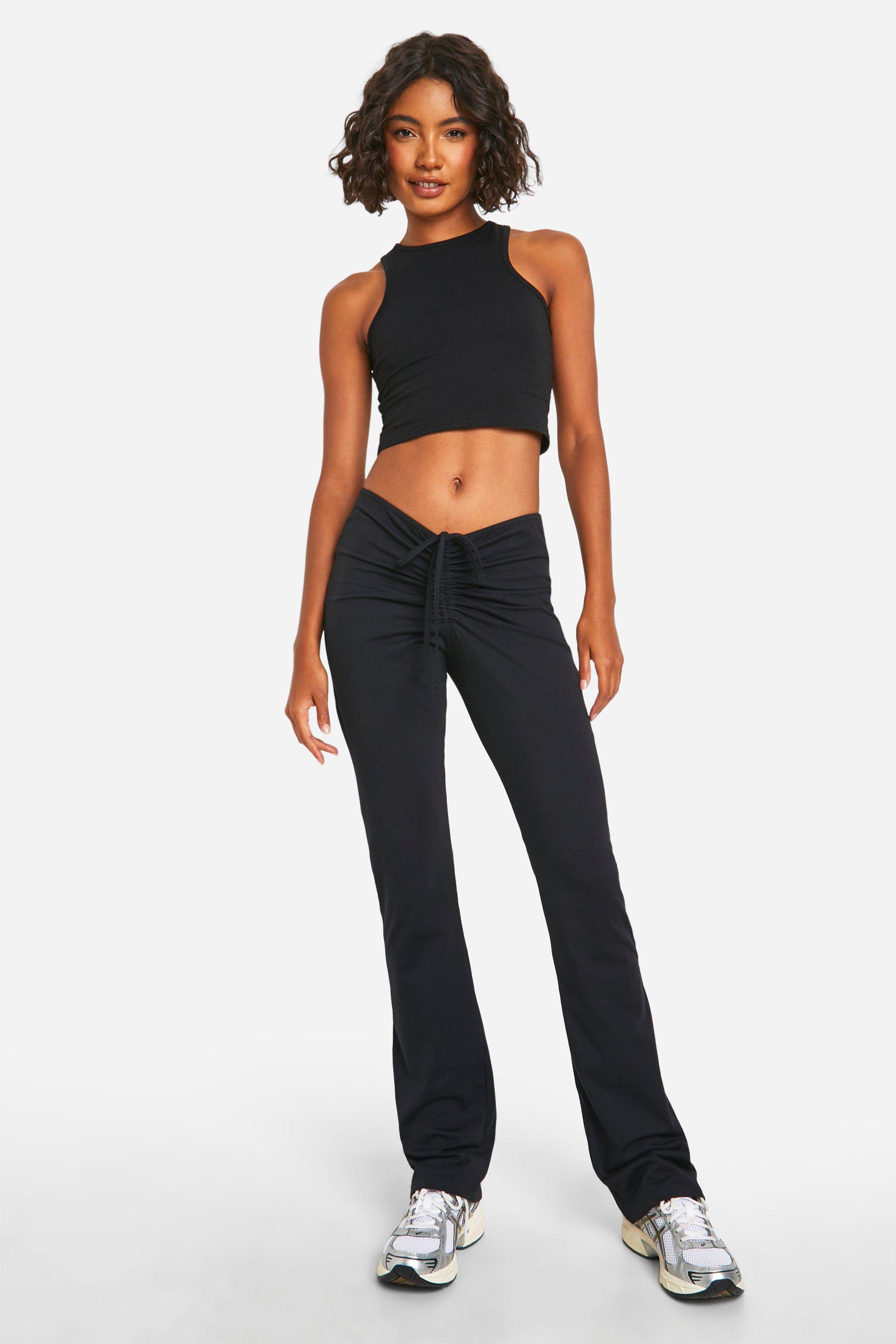 Ladies cotton trousers straight leg outlet