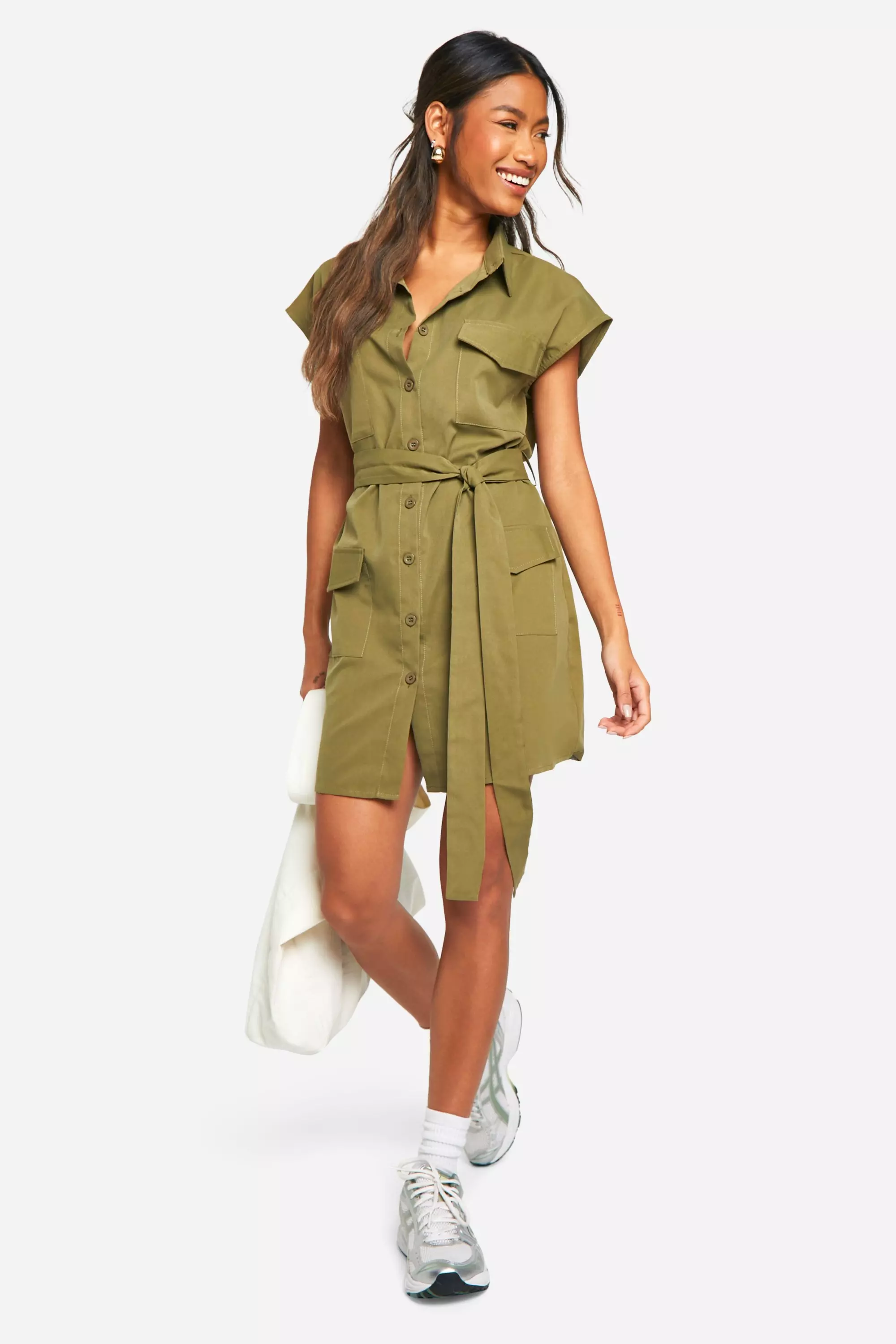 Boohoo utility dress sales