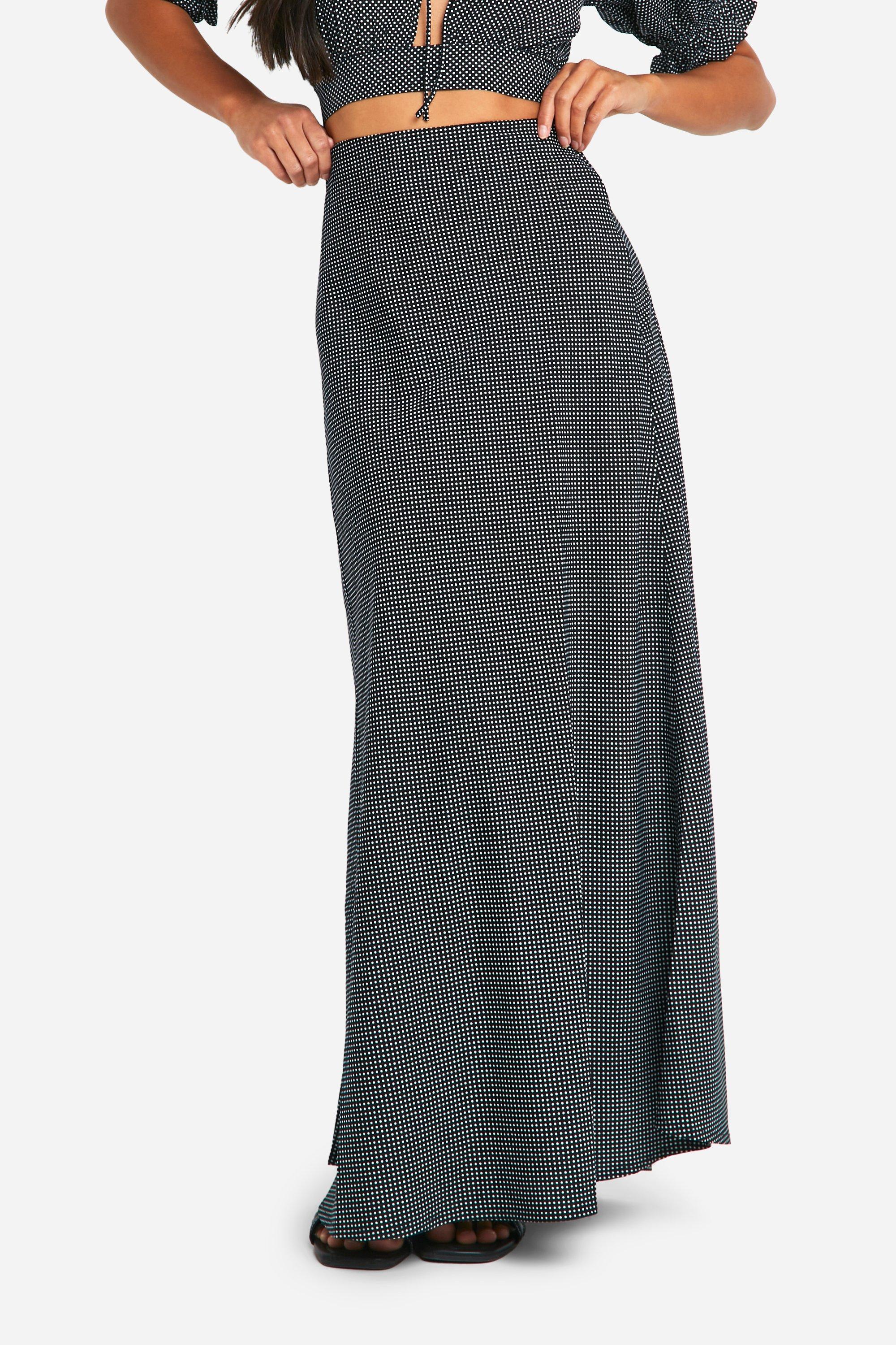 Polka Dot Maxi Skirt