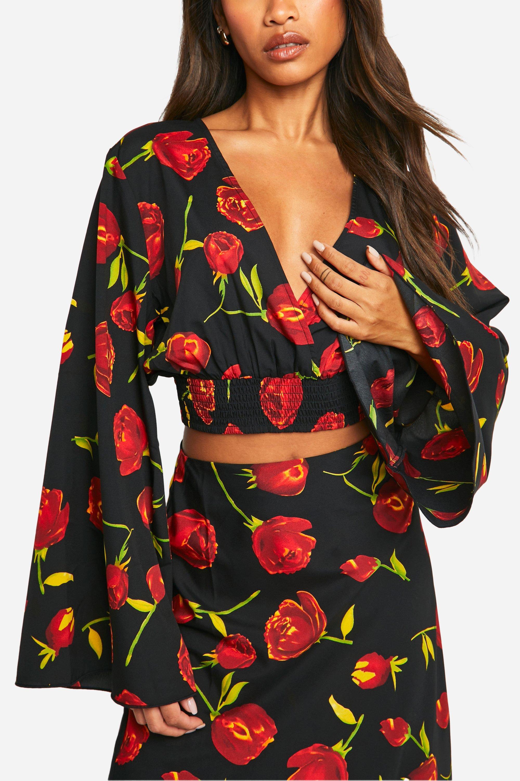 Jupe femme fleurie clearance