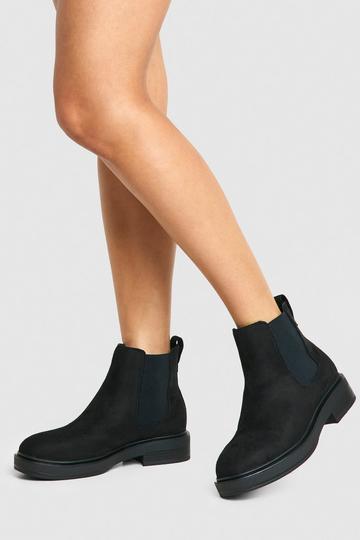 Chelsea Boots Met Textuur black