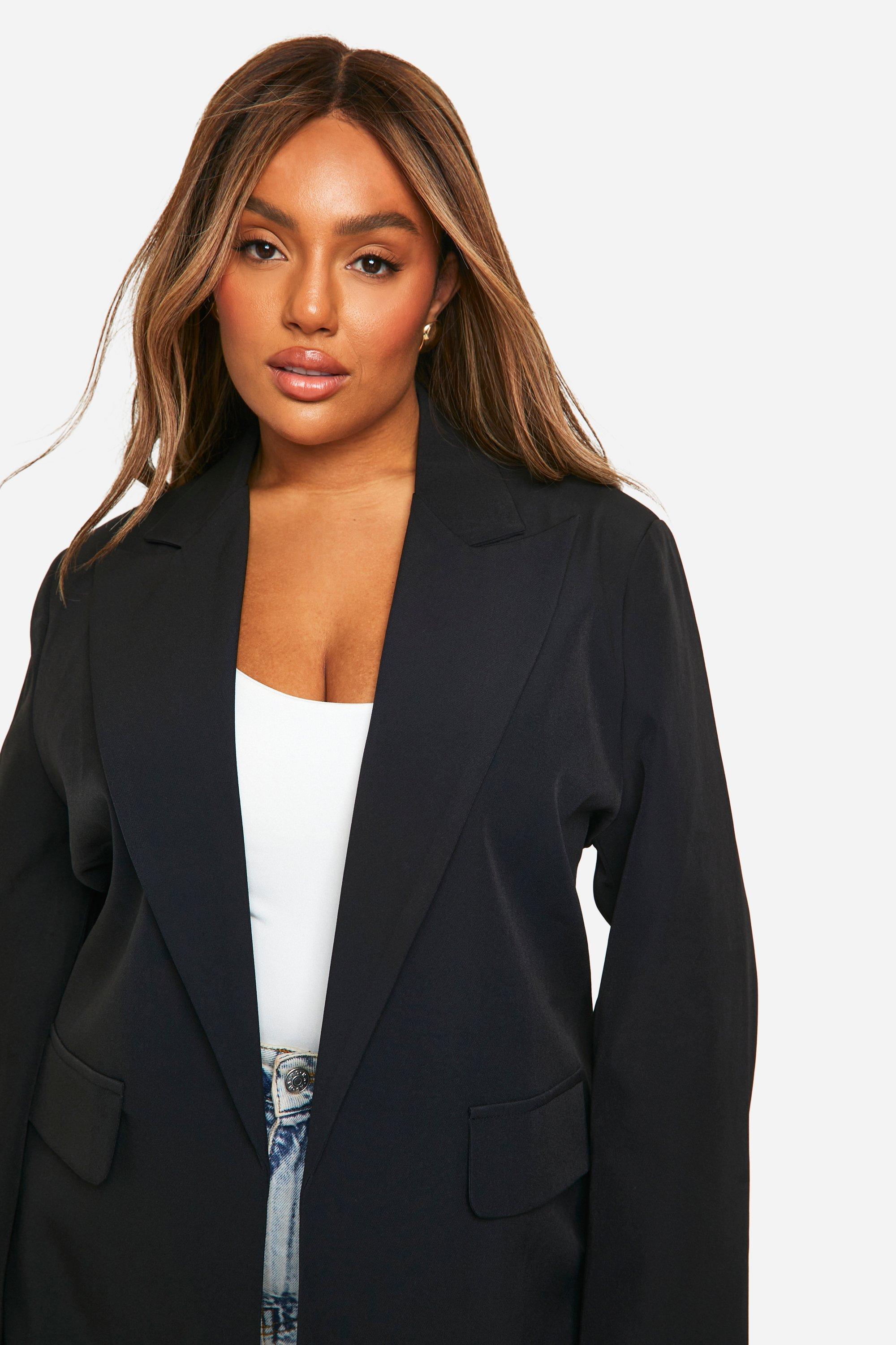 Plus Tailored Longline Blazer