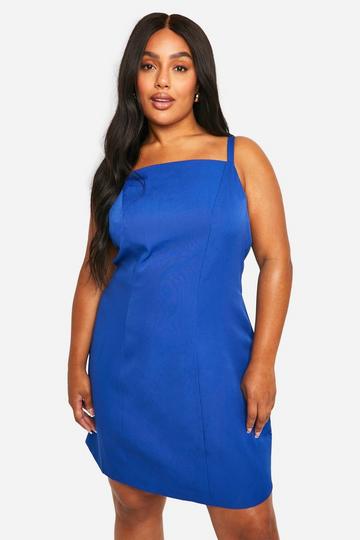 Plus Tailored Shift Dress cobalt