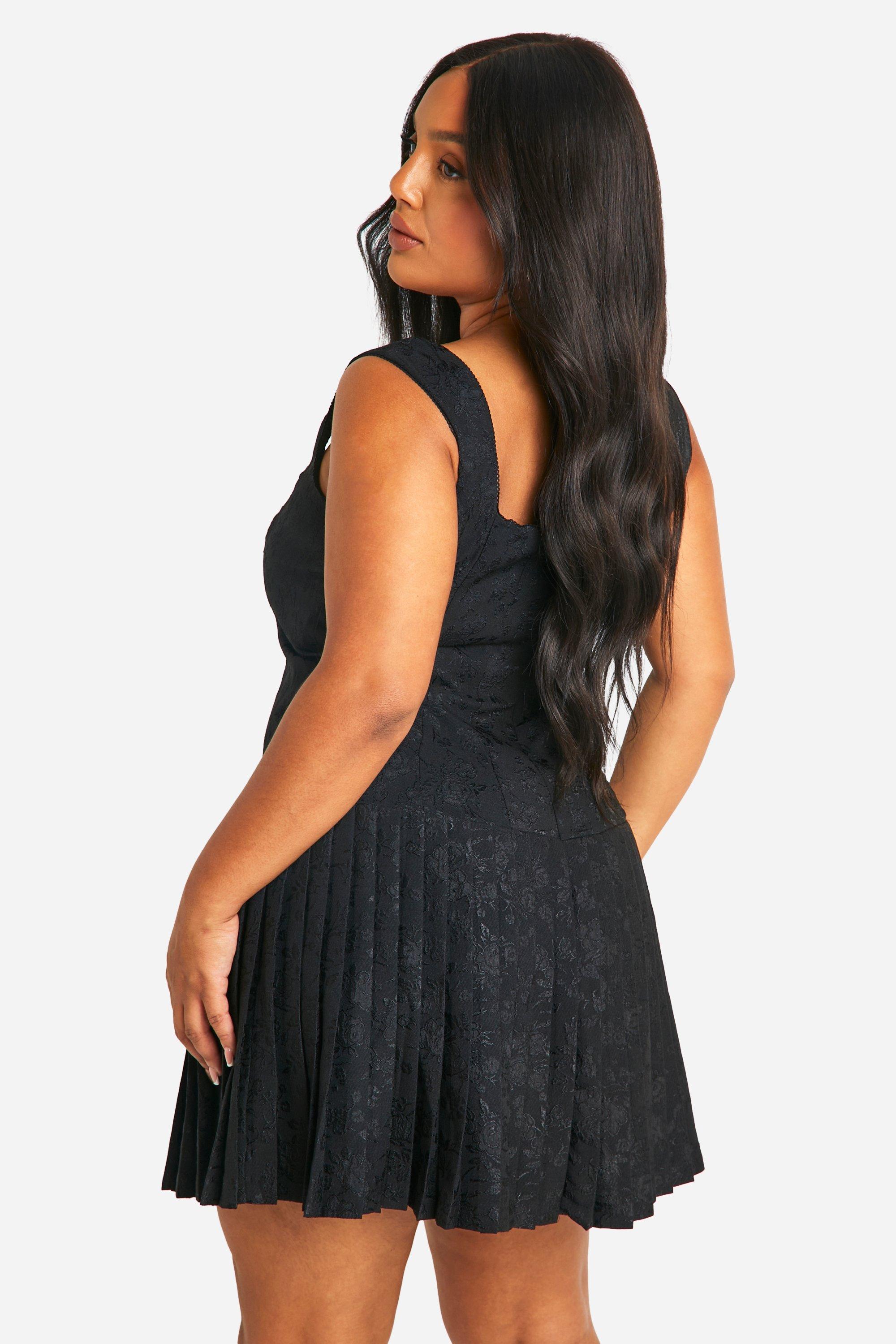 Plus Satin Ruched Ruffle Hem Dress boohoo DK