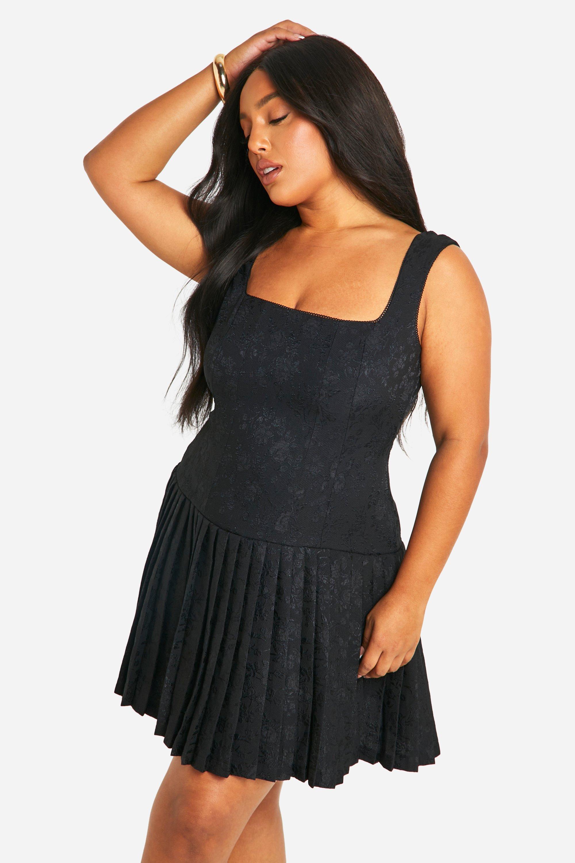 Plus Satin Ruched Ruffle Hem Dress boohoo DK