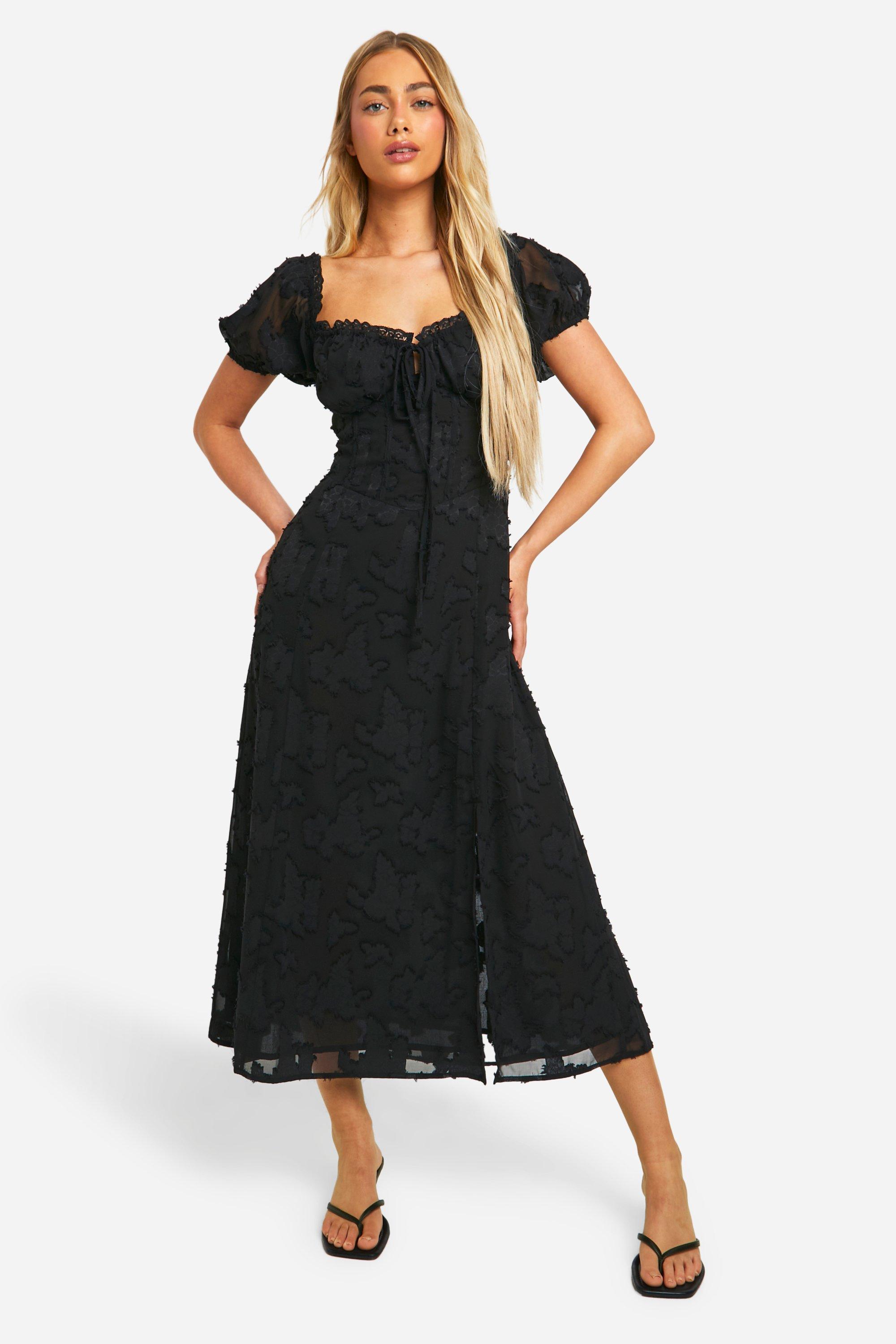 Boohoo tie dress best sale