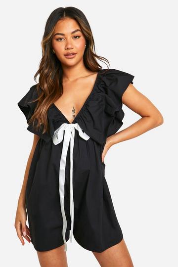 Playsuit Met Strik black