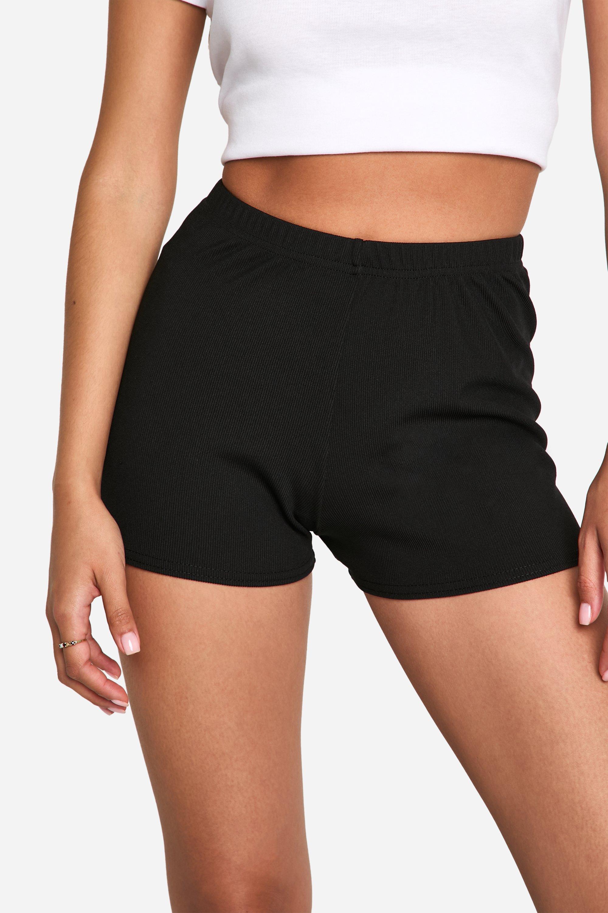 Booty shorts boohoo hot sale