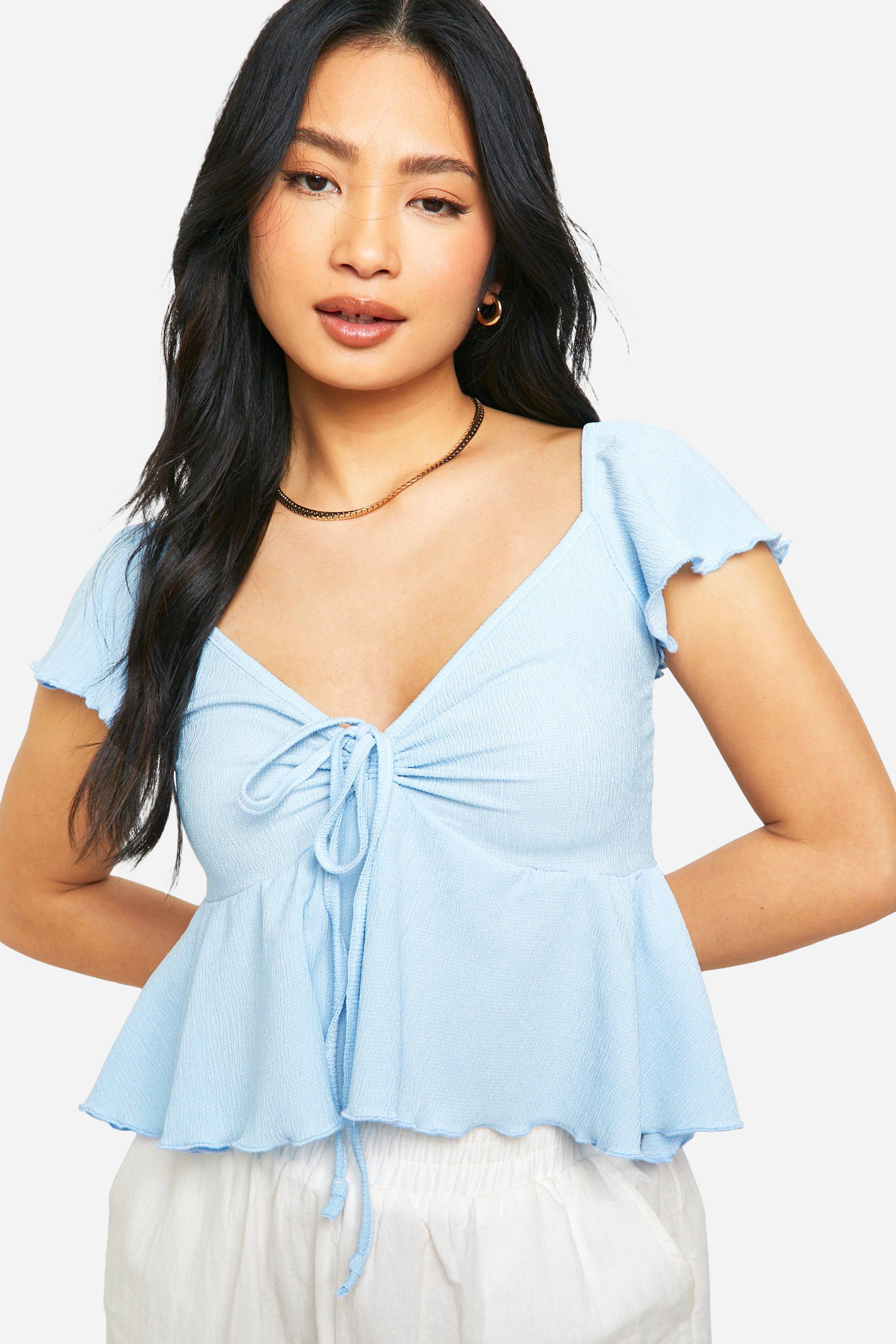 Boohoo peplum top online