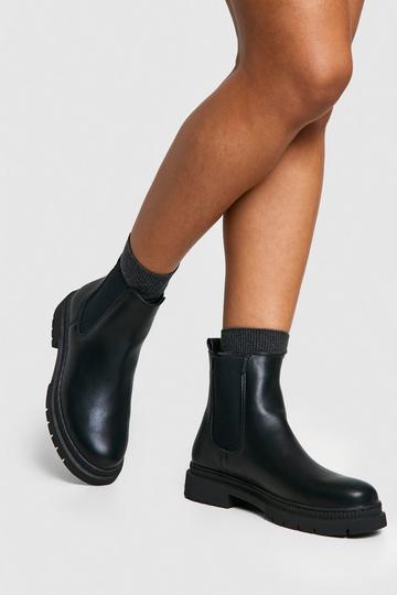 Basic Chunky Chelsea Boots black