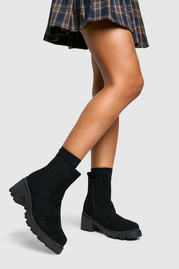 Brede Lage Chelsea Boots black