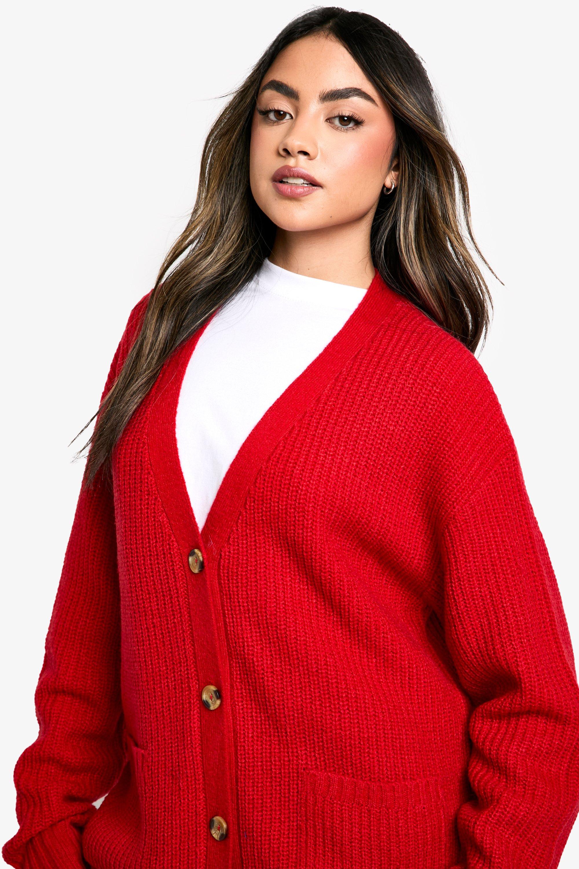 Slouchy Soft Knit Oversized Boyfriend Cardigan boohoo