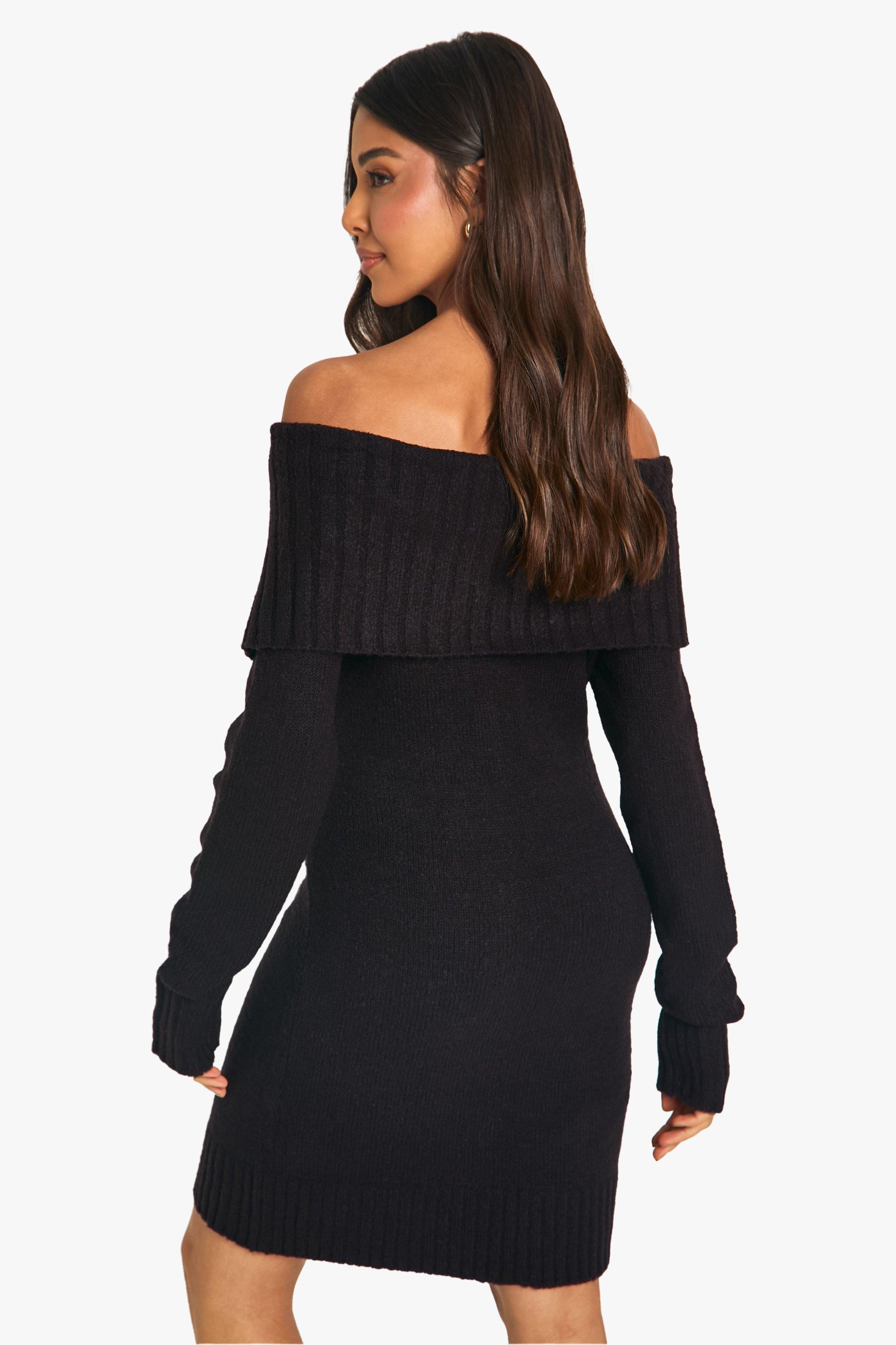 Black bodycon jumper dress store