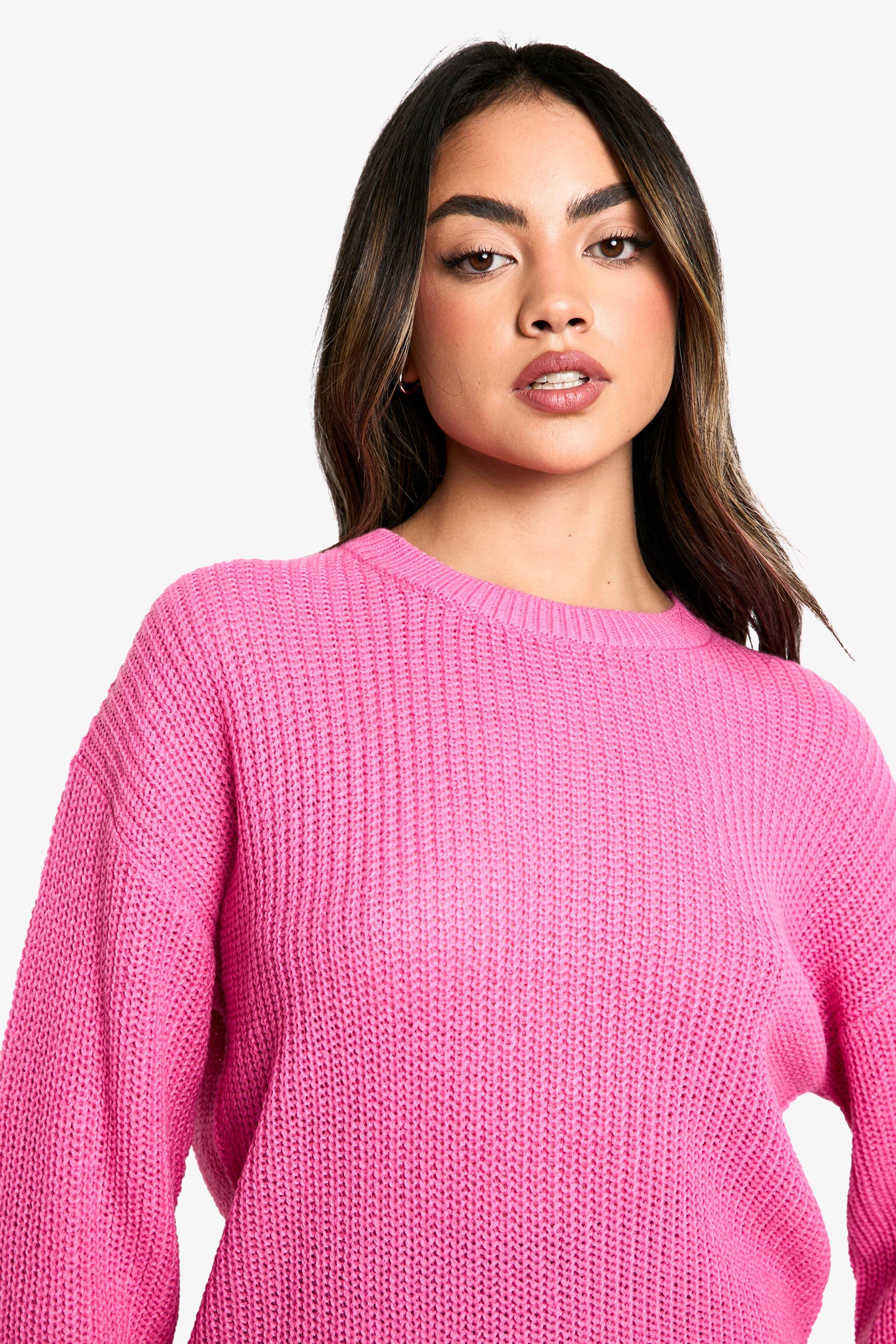 Basic Crew Neck Jumper | boohoo USA Basic Crew Neck Jumper | boohoo USA