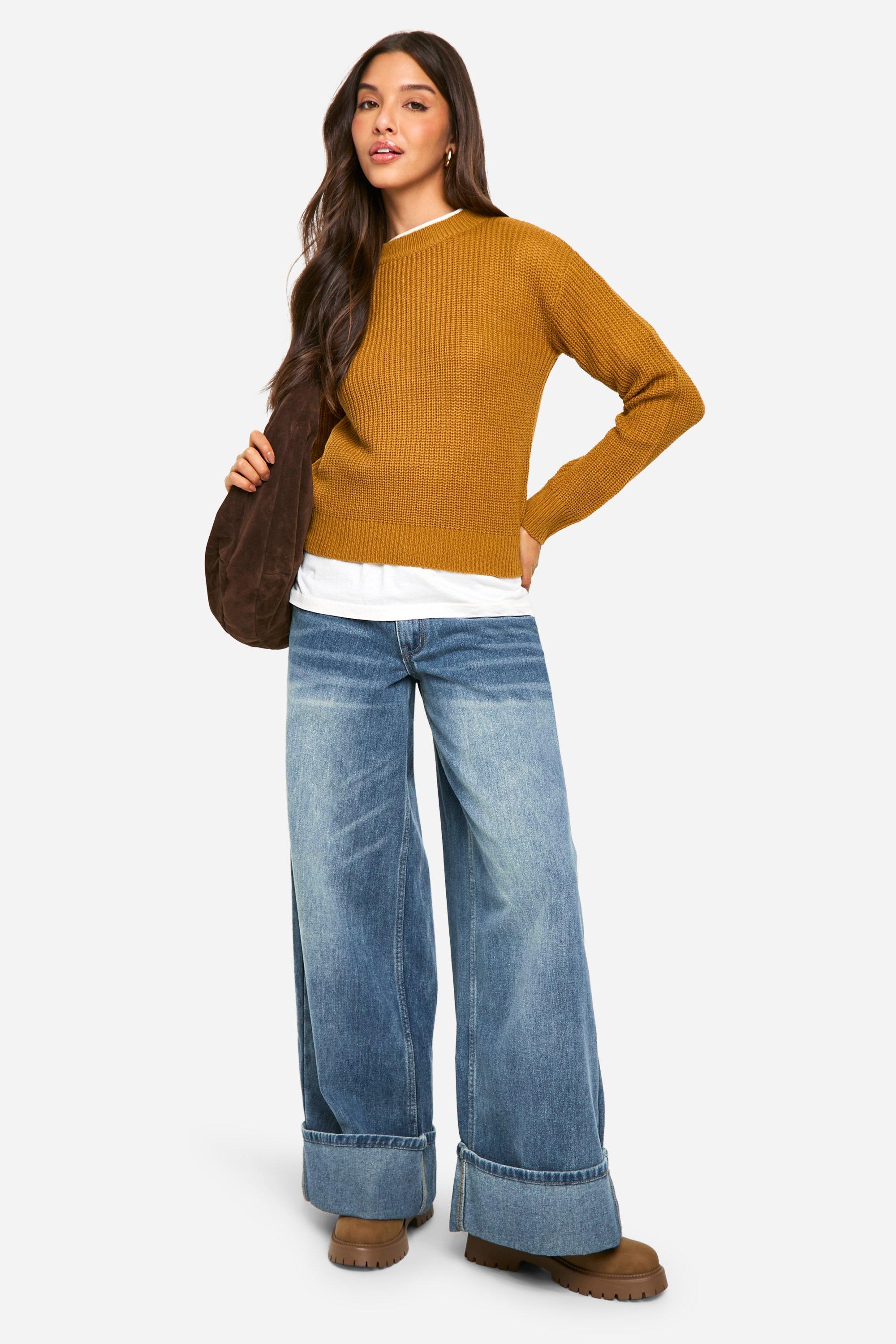 Boohoo cropped fashion jumper