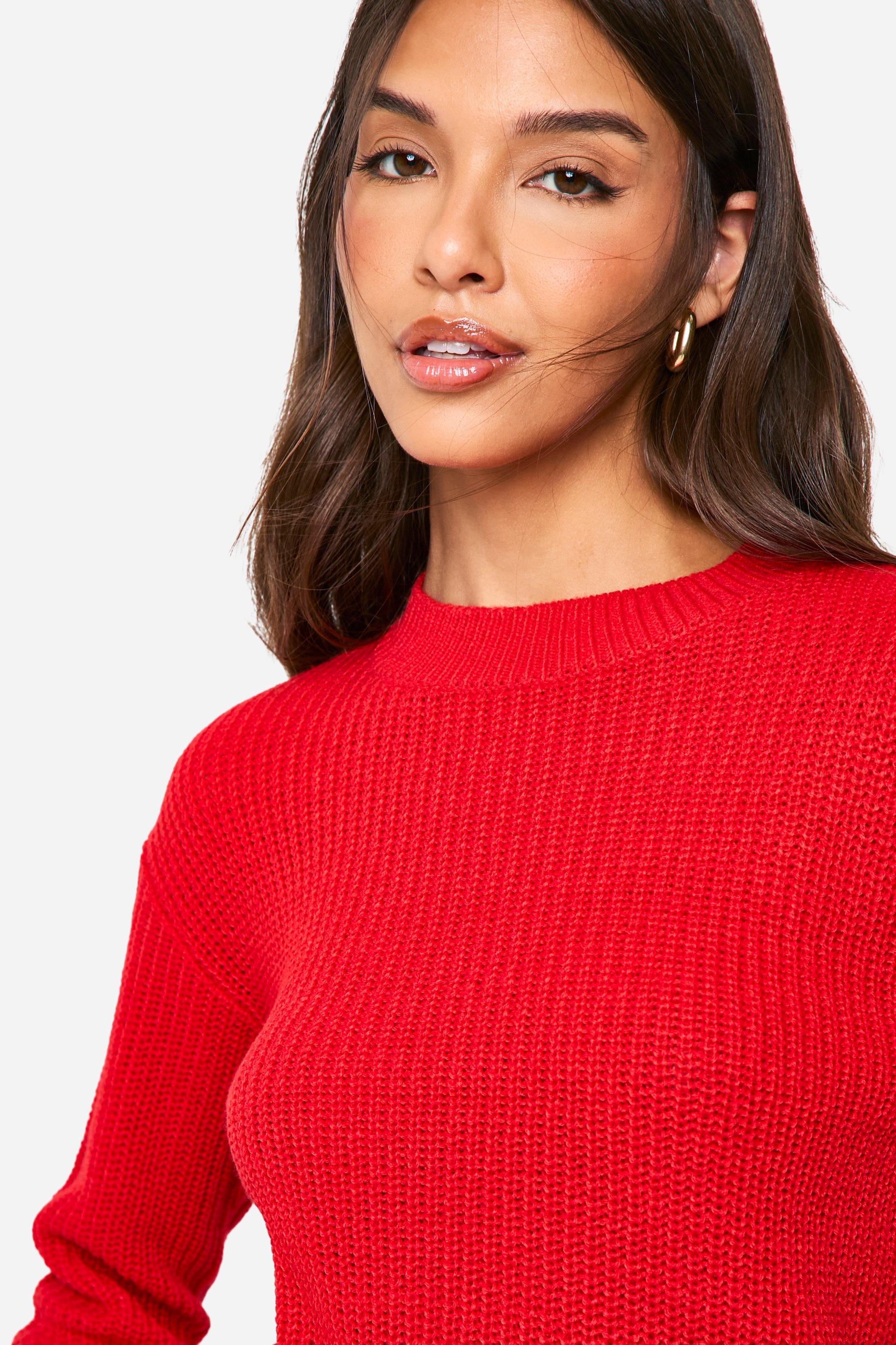 Basic Crew Neck Crop Jumper