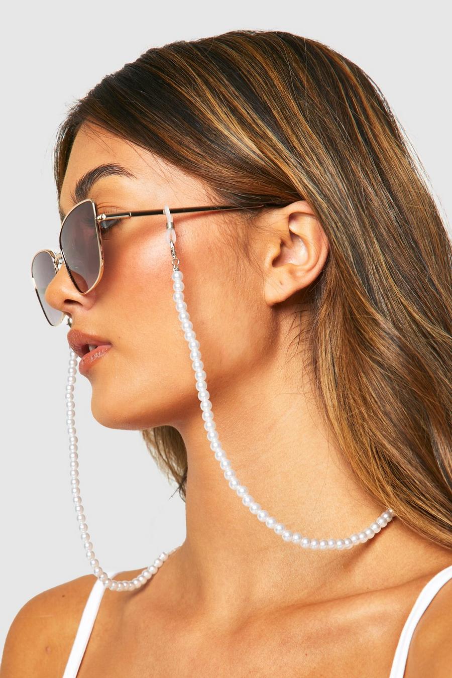 Pearl Detail Sunglasses Chain 