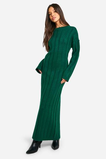 Wide Soft Rib Knitted Maxi Dress bottle