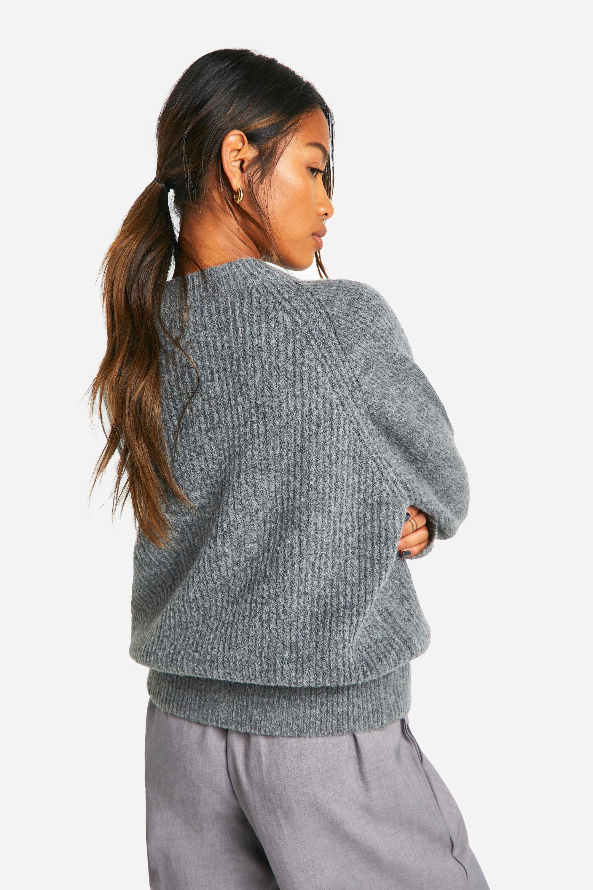 【おまけ付】 Knit Rib Soft Bomber boohoo | Cardigan ジャケット・アウター
