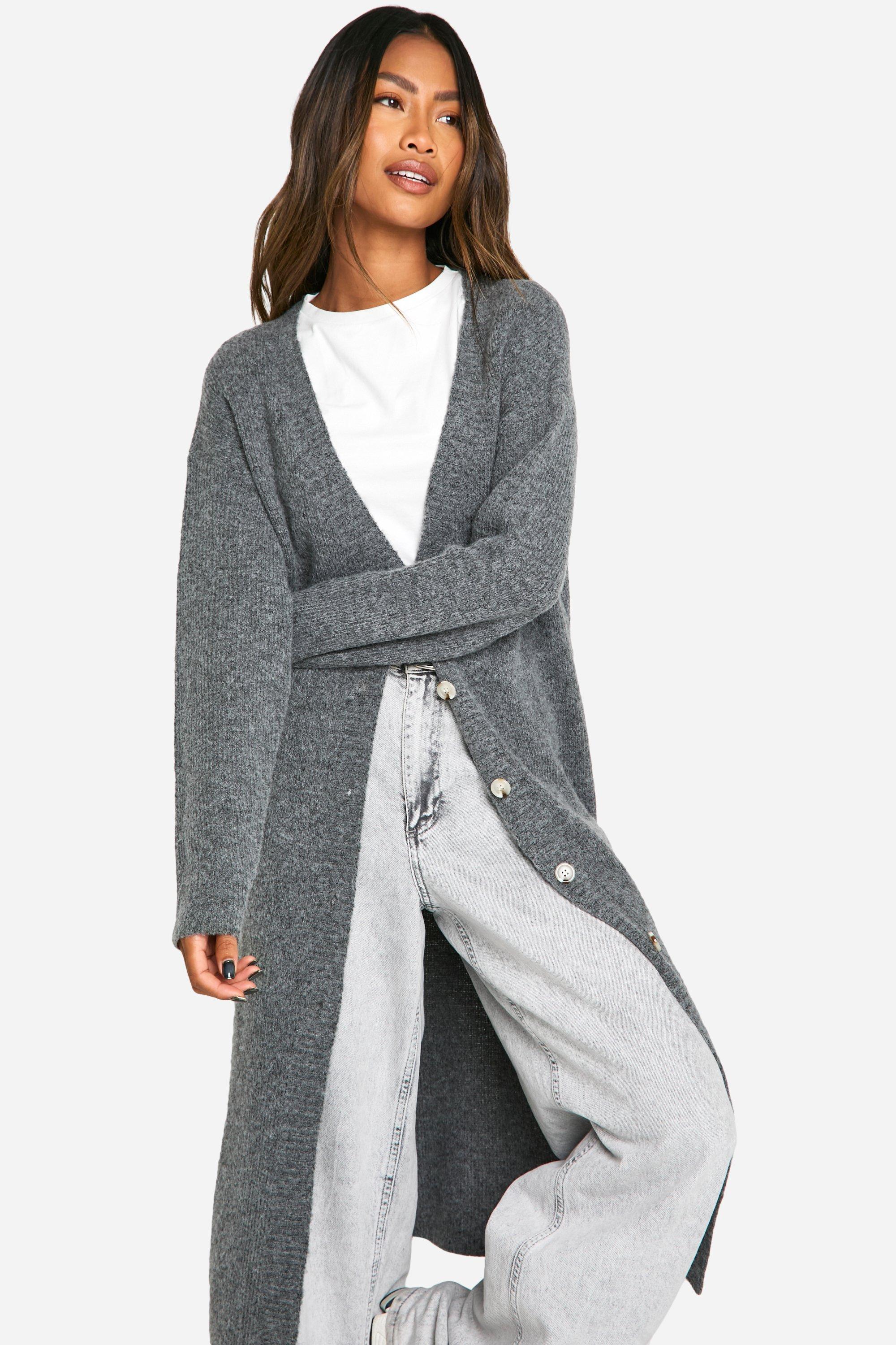 Soft Knit Longline Knitted Cardigan boohoo NZ