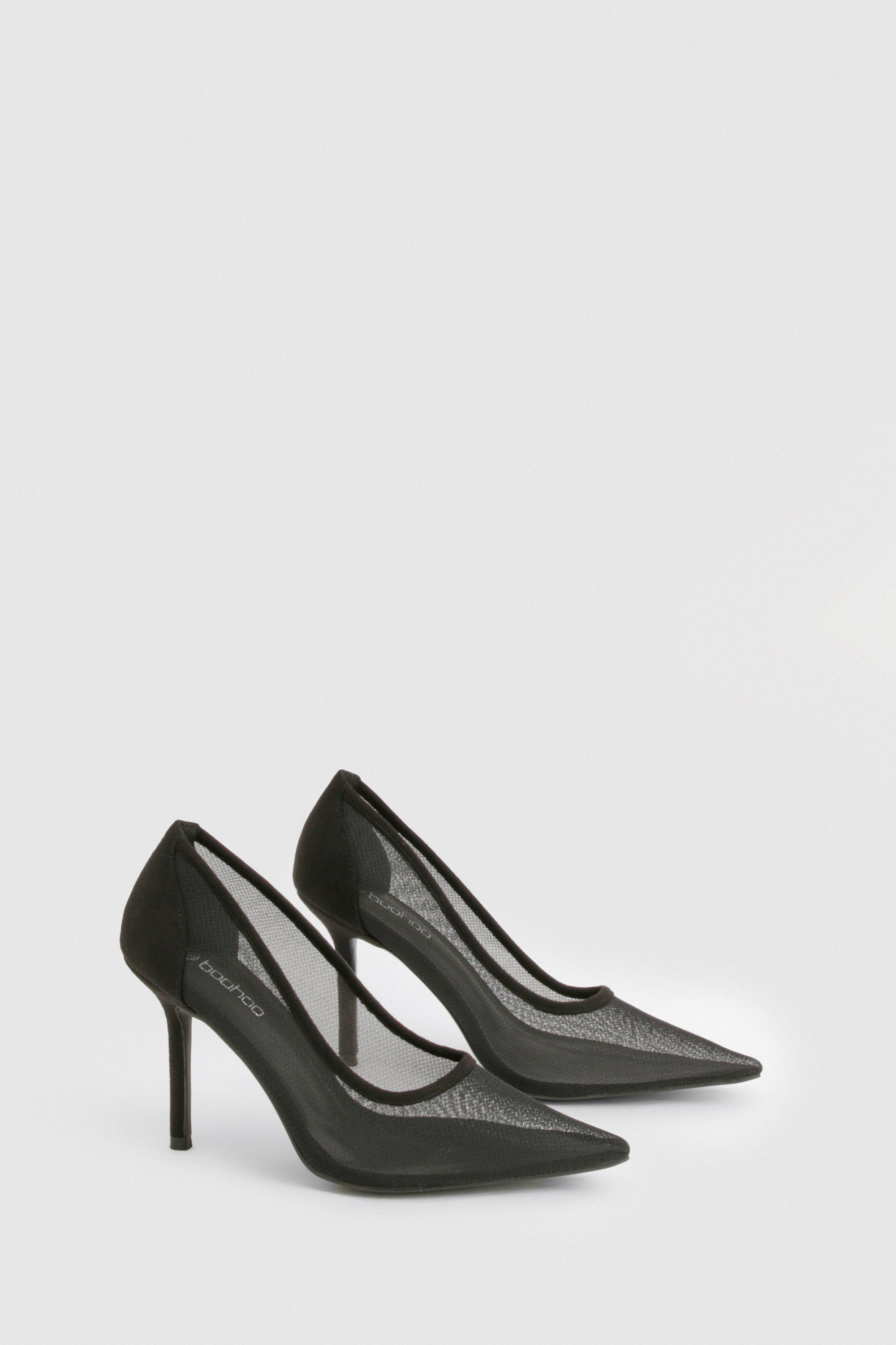 Boohoo black shoes shop