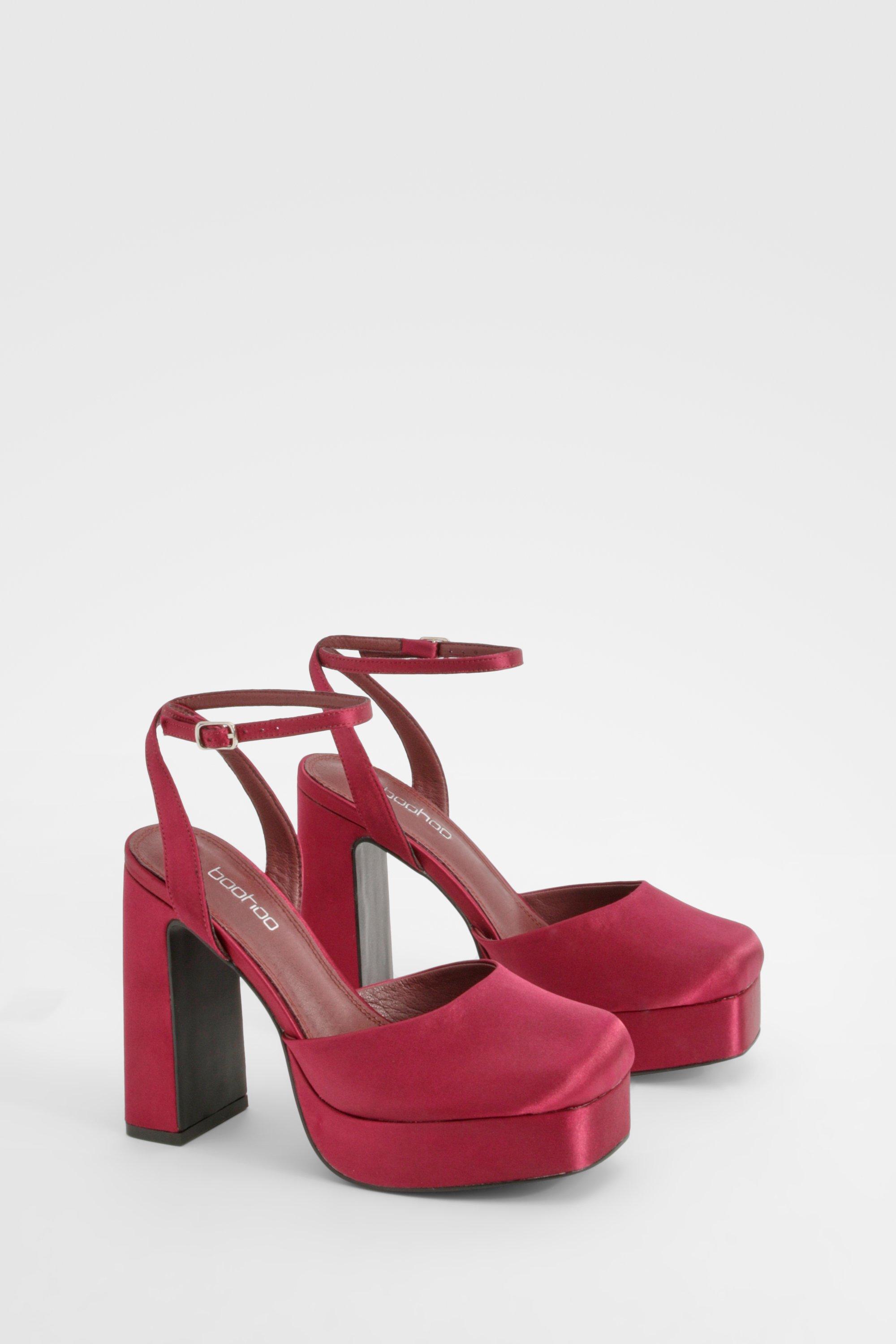 Boohoo Wide Fit Platform Heels