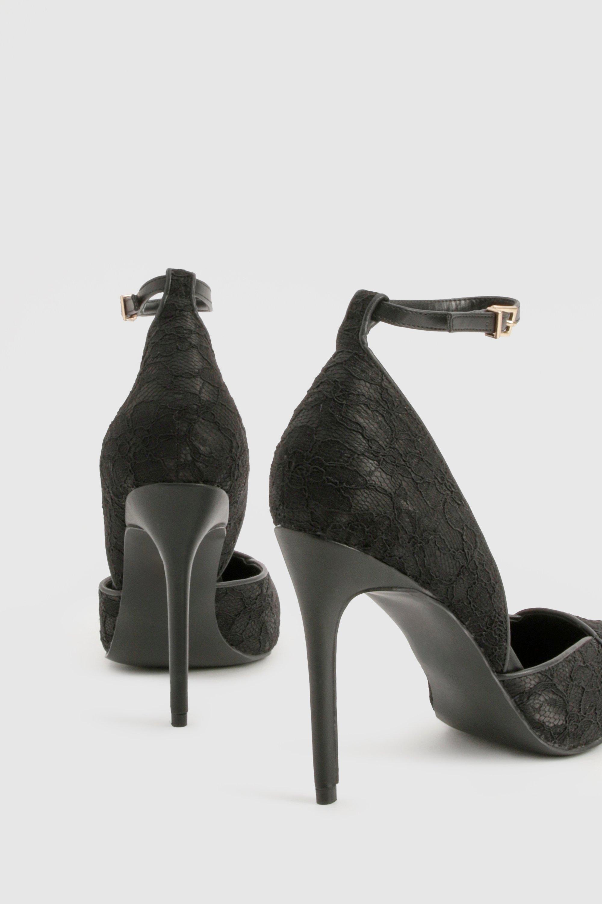 Lace Two Part Court Shoes