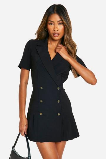 Bengline Tennis Skirt Blazer Dress black