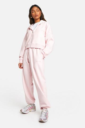 Dsgn Studio Embroidered Cuffed Oversized Track Pants light pink