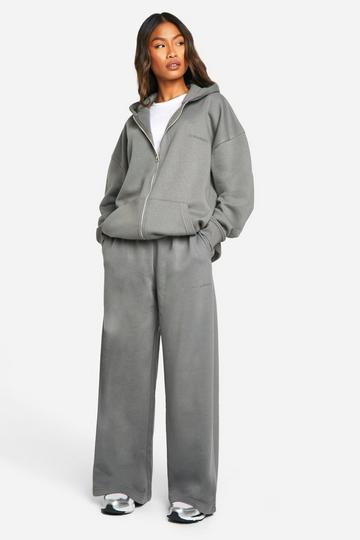 Dsgn Studio Embroidered Straight Leg Sweatpant charcoal