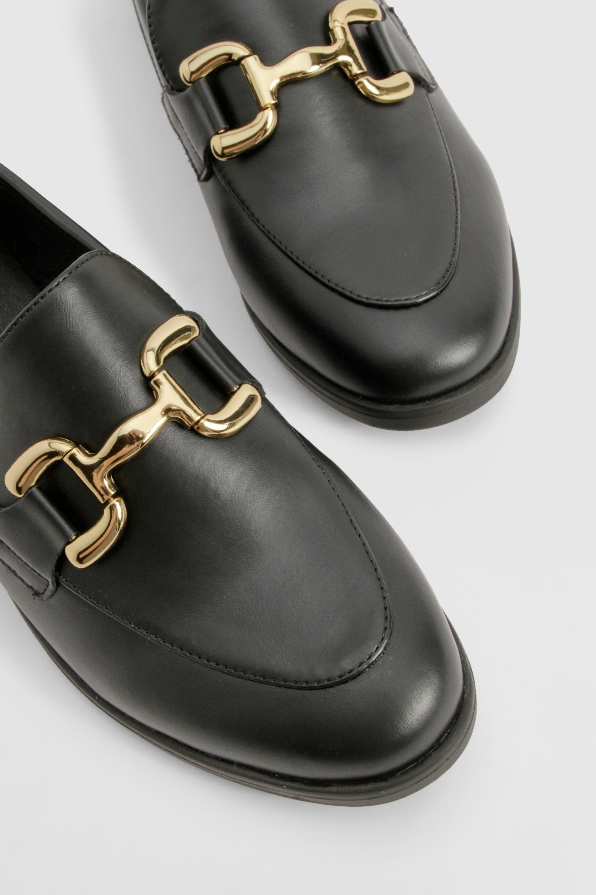 Black t bar loafers shop