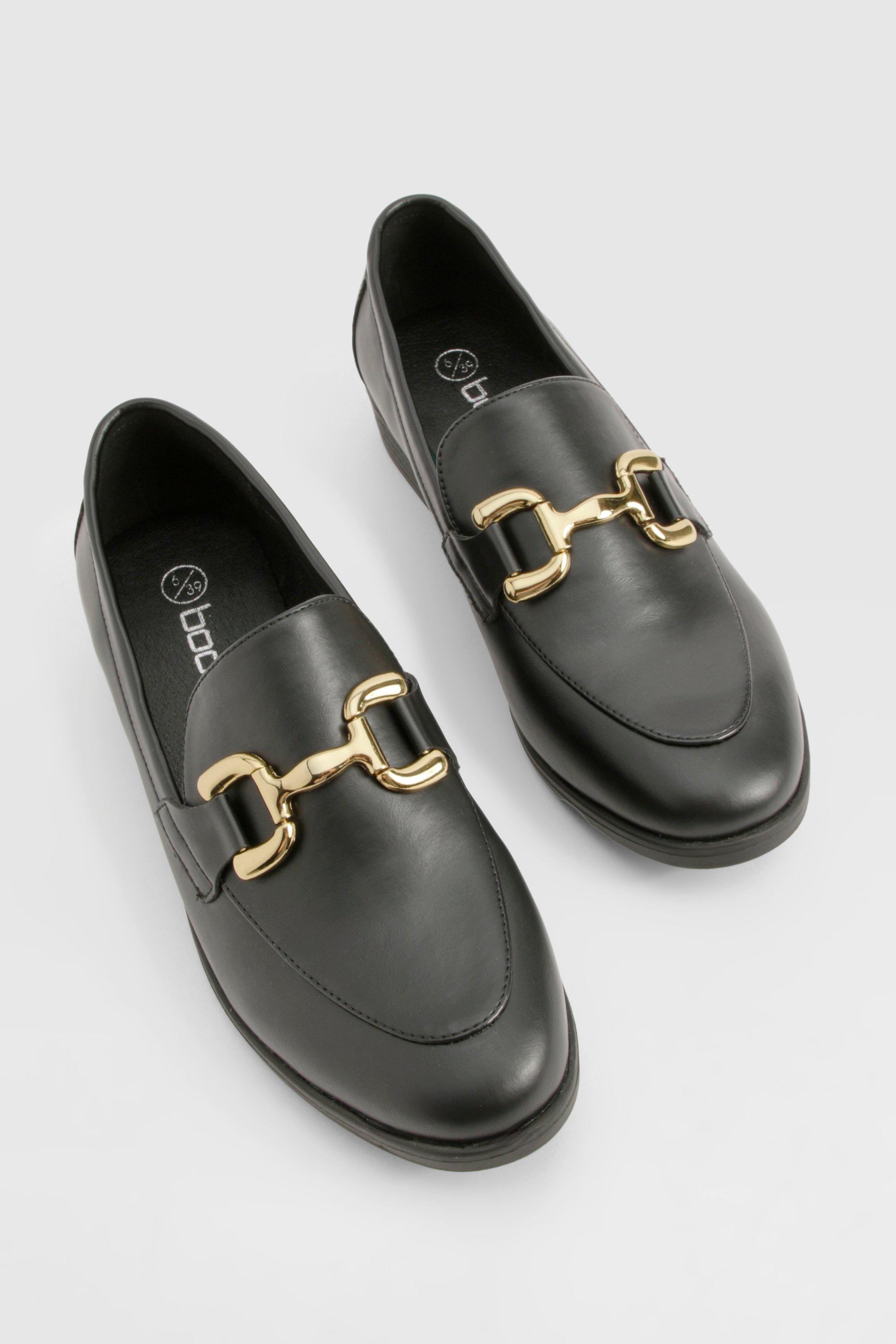 Black t bar loafers hot sale