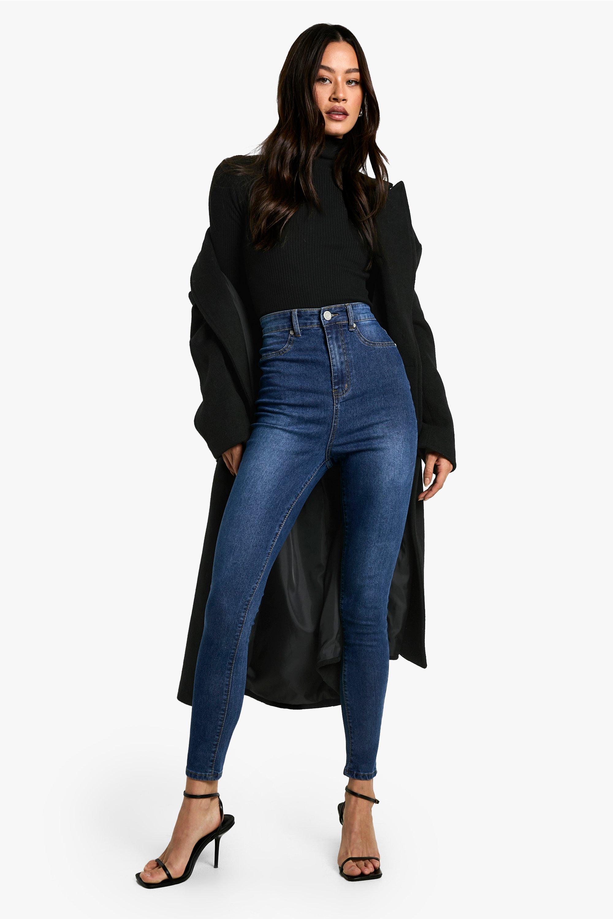 Tall - Jegging délavé bleu foncé