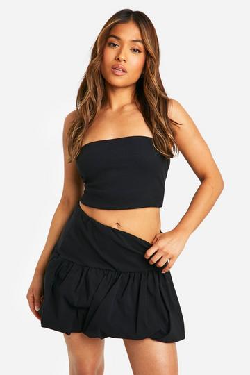 Petite Puffball Mini Skirt black