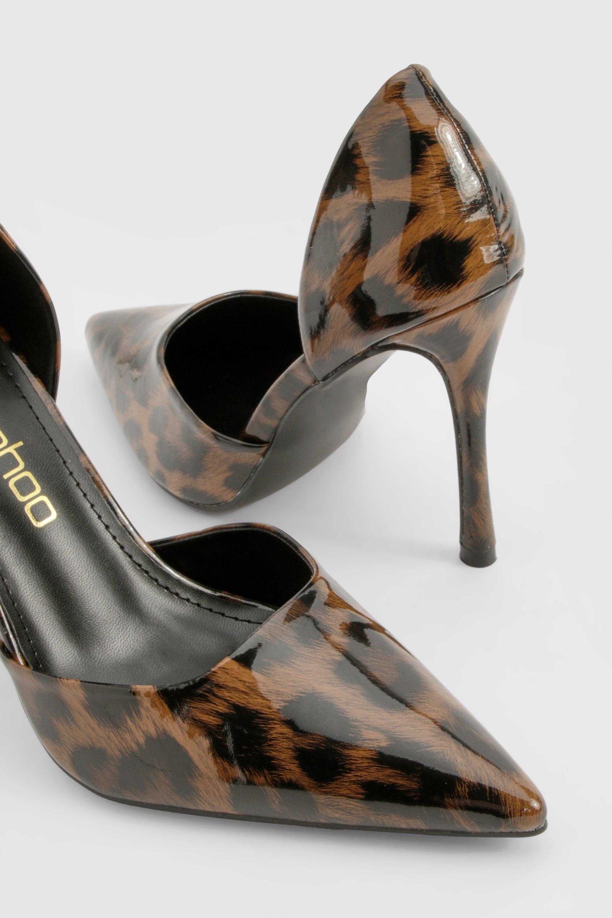 Patent leopard print shoes online