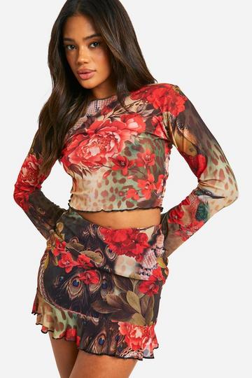 Tropical Mesh Top orange