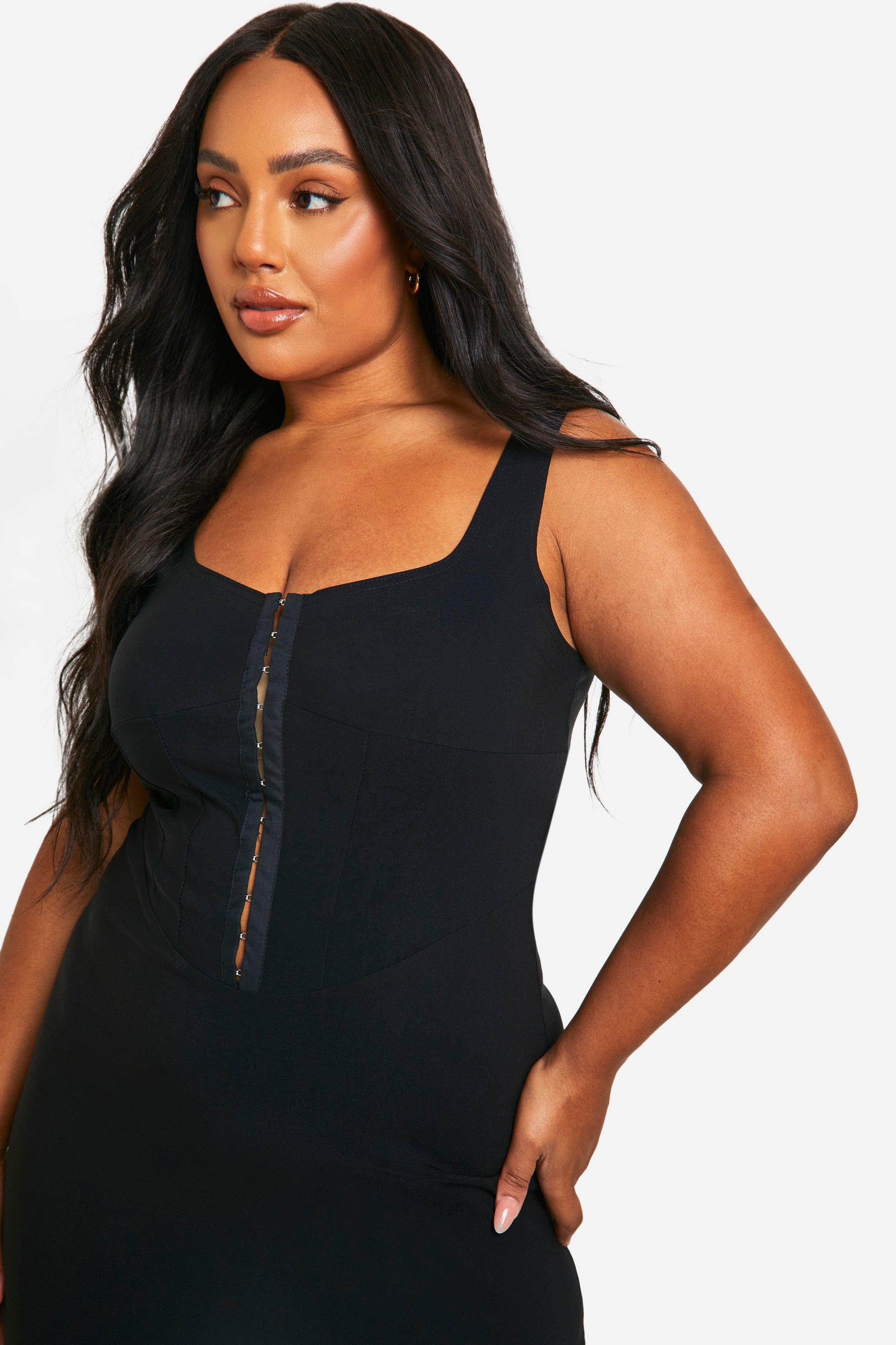 Black strappy bodycon dress hotsell