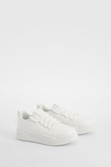 Jumbo Lace Chunky Trainers white