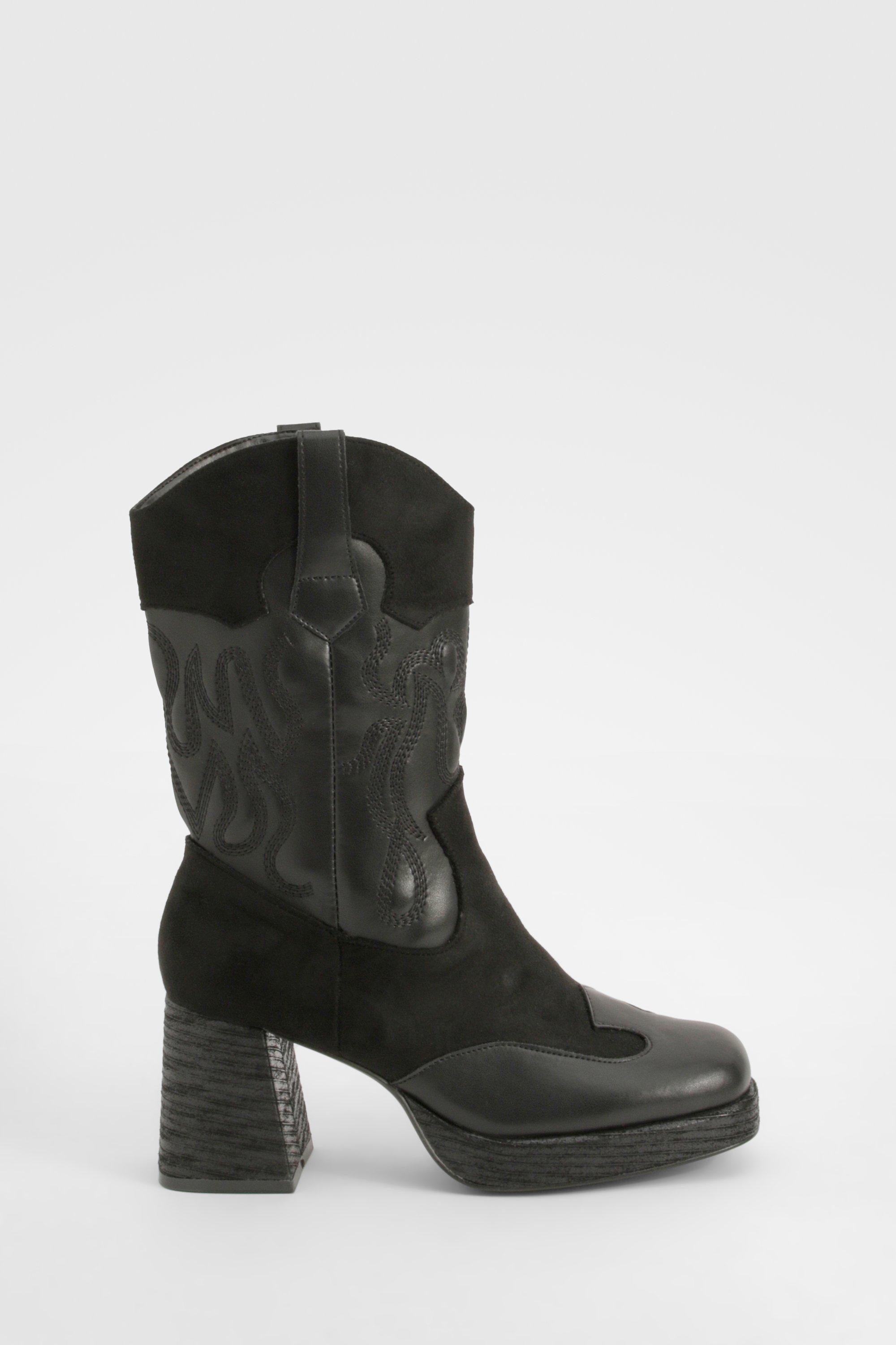 Platform western boots best sale