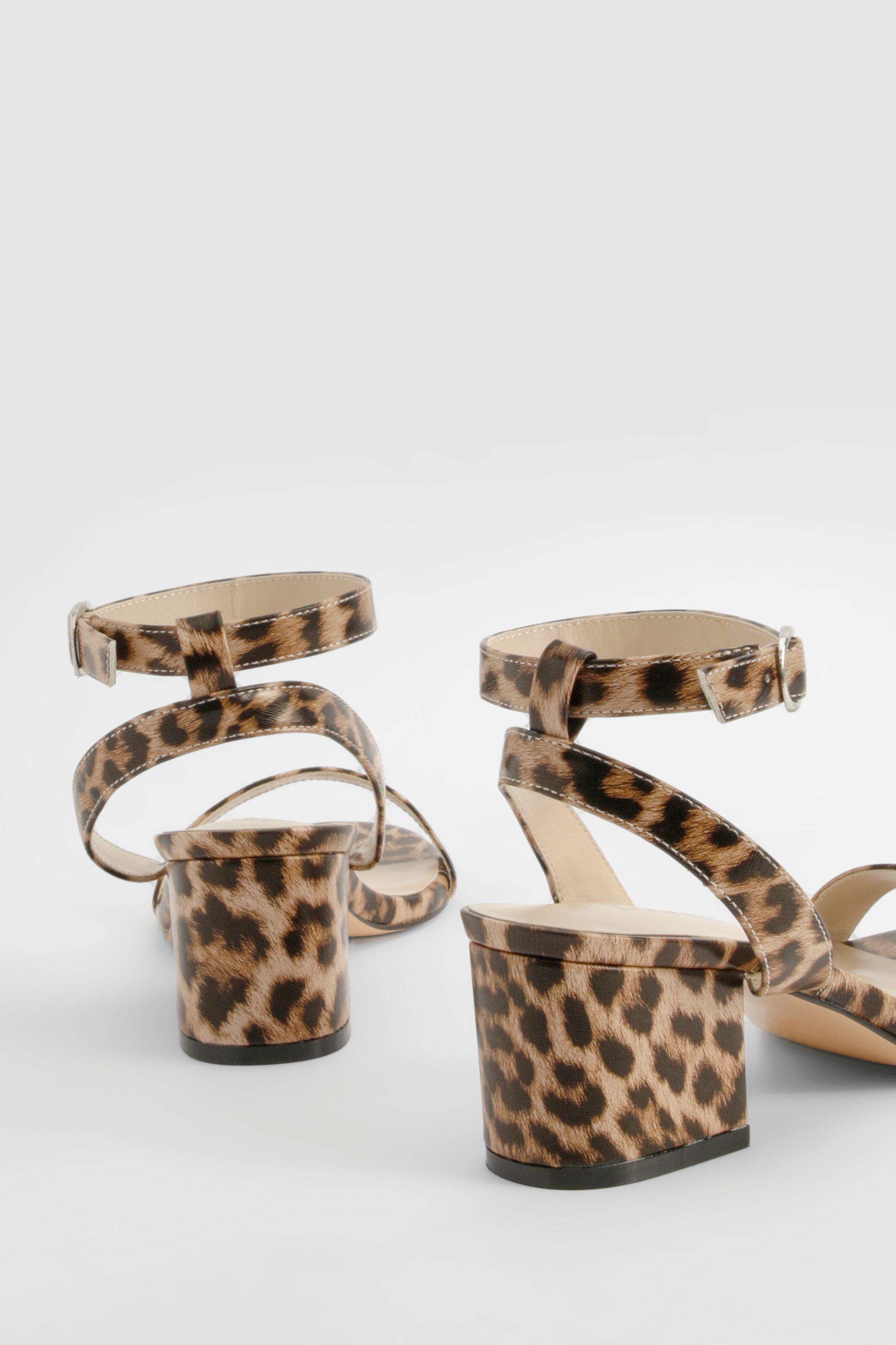 Raid leopard print block heels hotsell