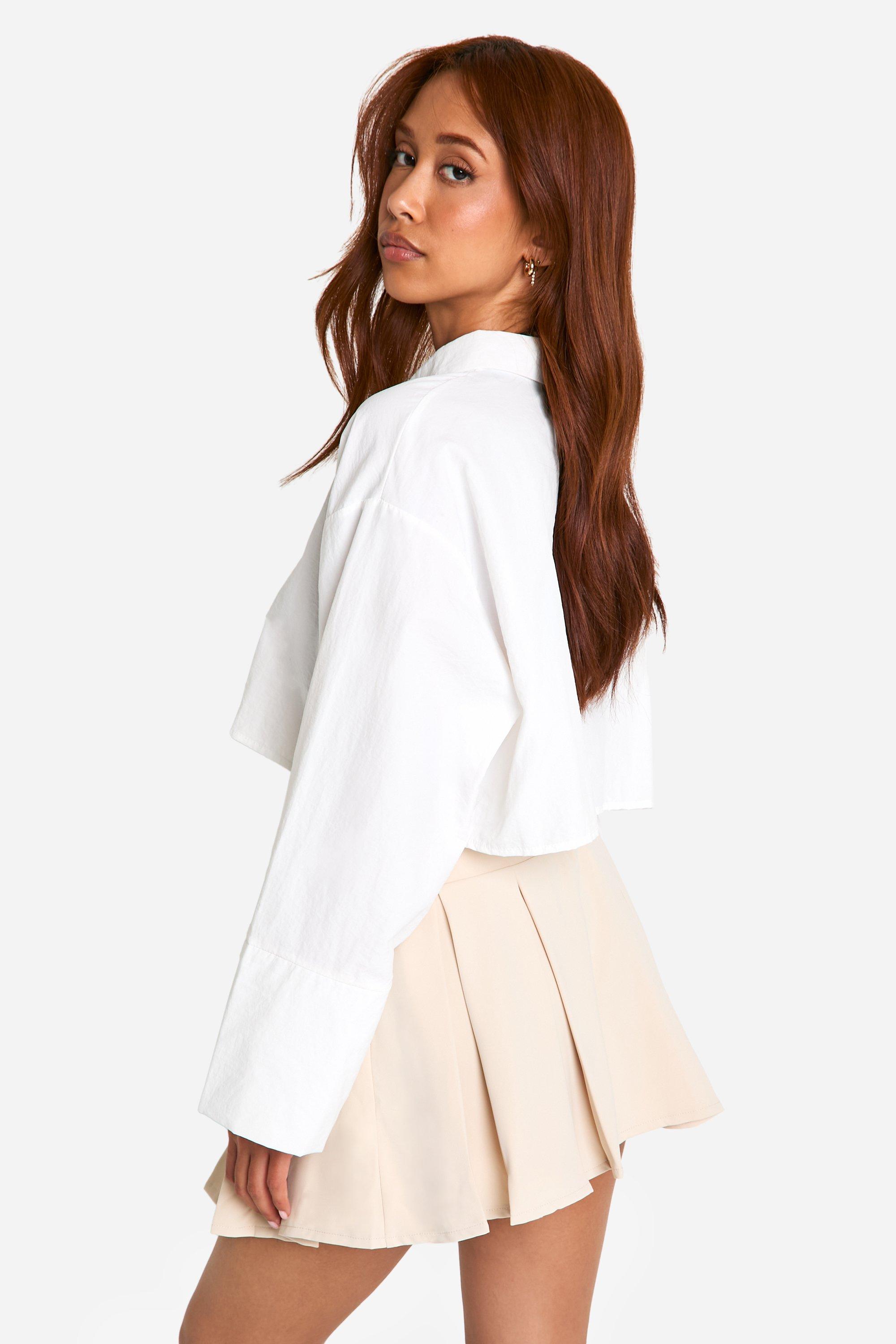 Contrast Waistband Pleated Mini Skirt | boohoo
