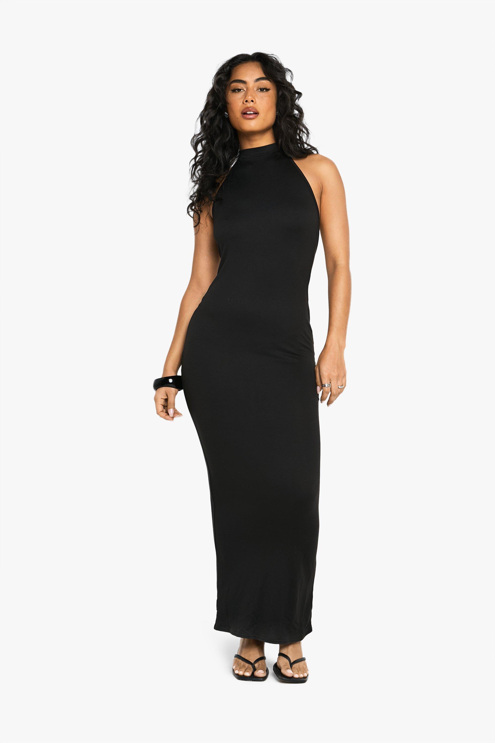 Super Soft Racer Neck Maxi Dress
