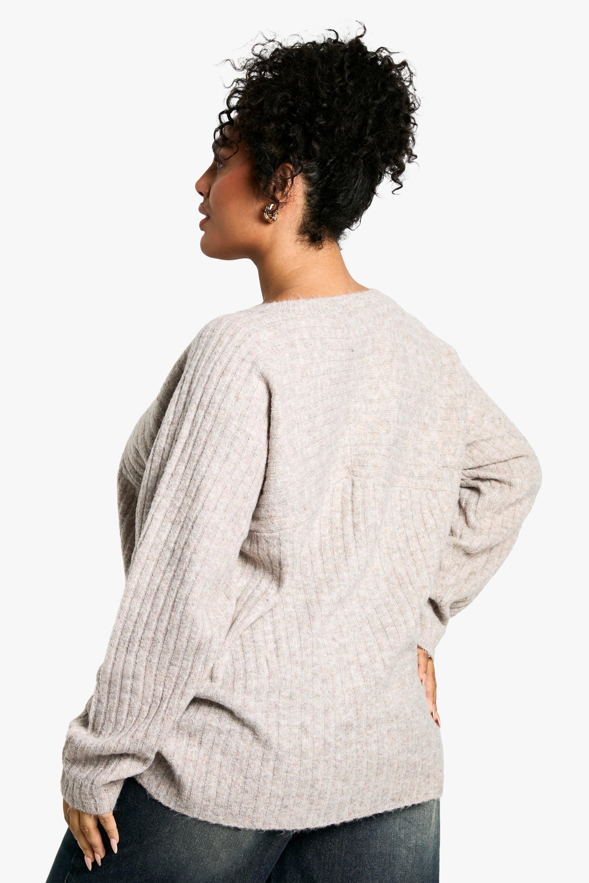 Beige longline jumper hotsell