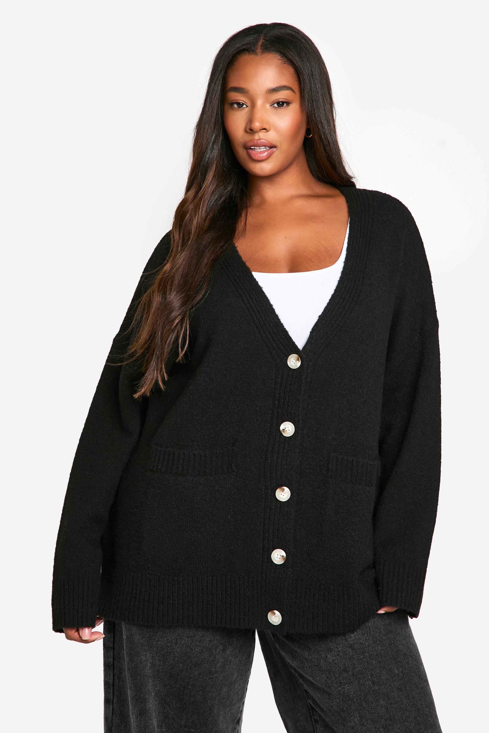 Black cardigan with bell sleeves best sale