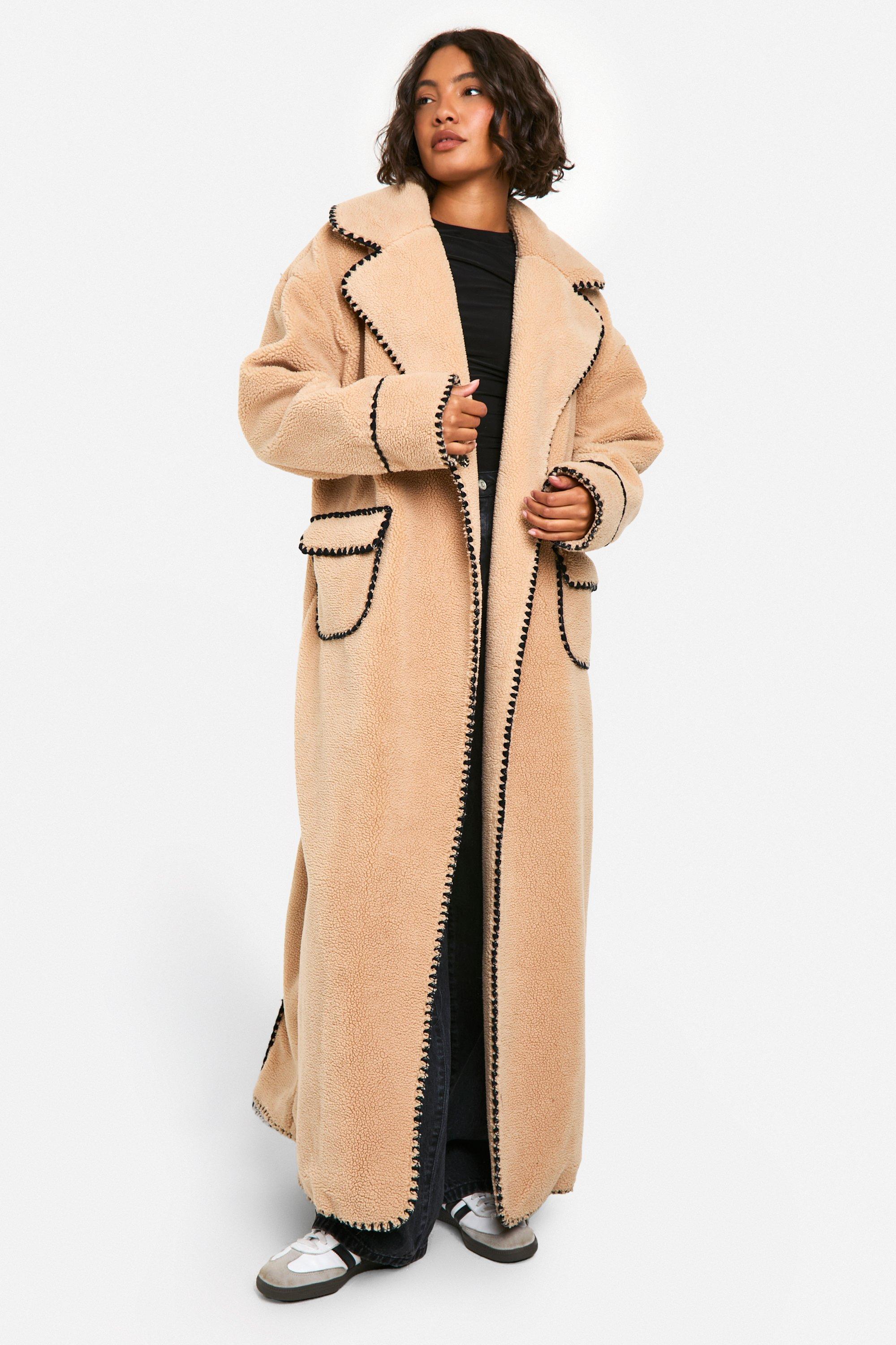 Tall teddy coat top