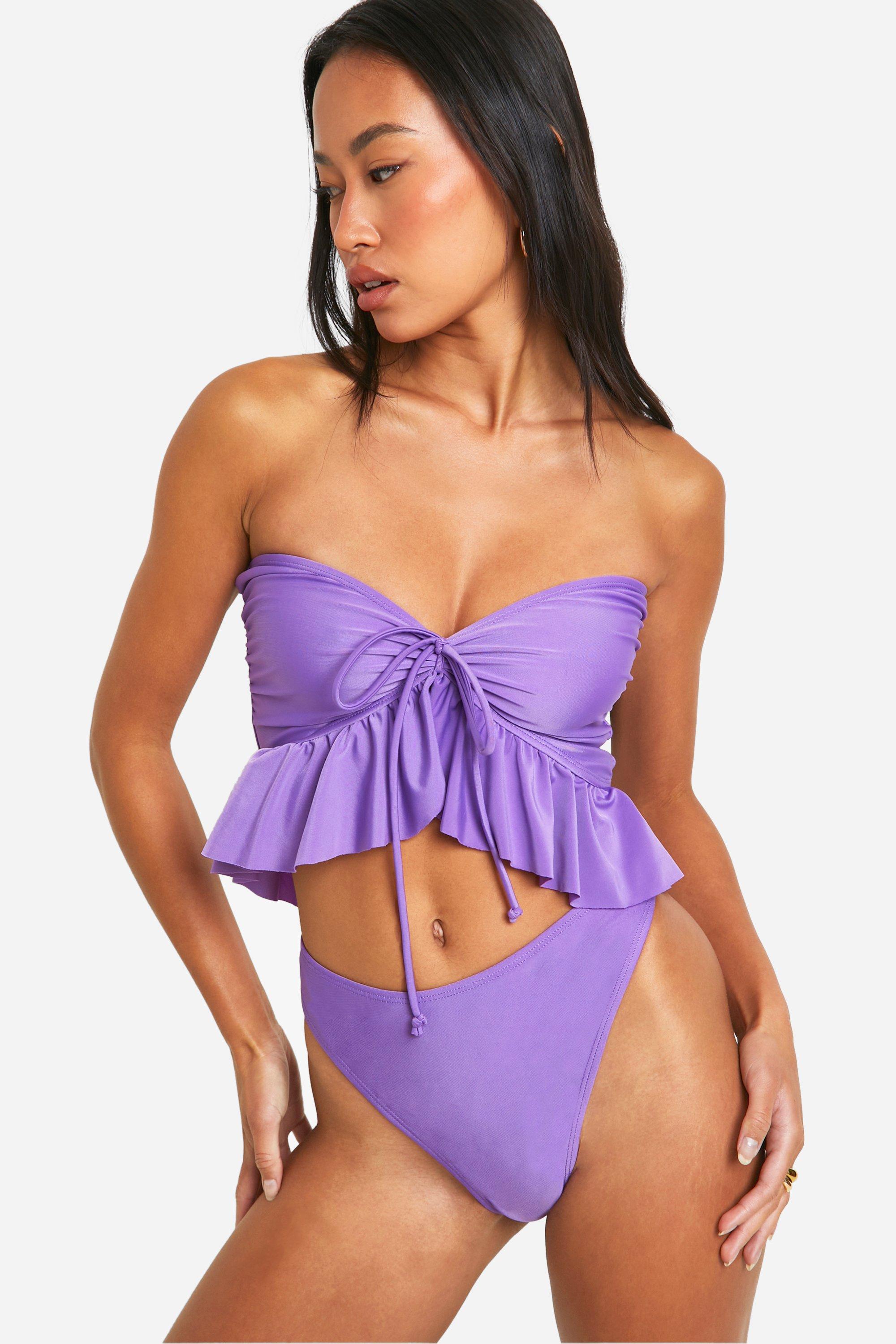 Bandeau frill bikini online