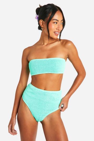 Premium Crinkle High Waisted Bikini Brief mint