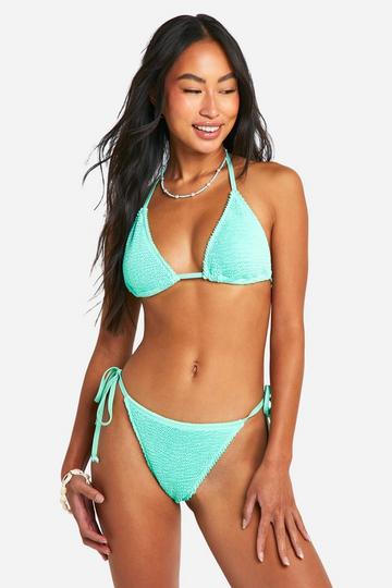 Premium Crinkle Tie Side Bikini Brief mint